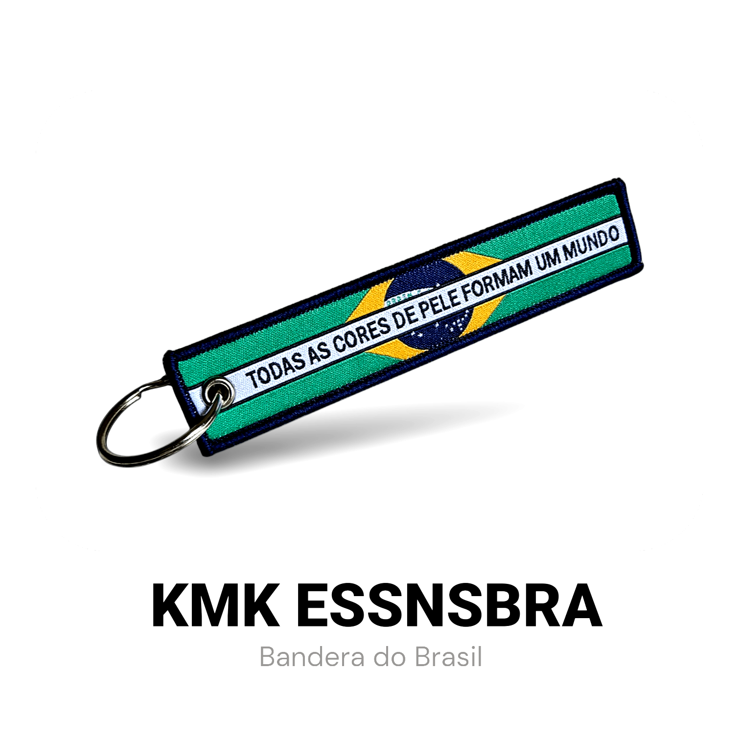 Chaveiro com Mensagem BRASIL