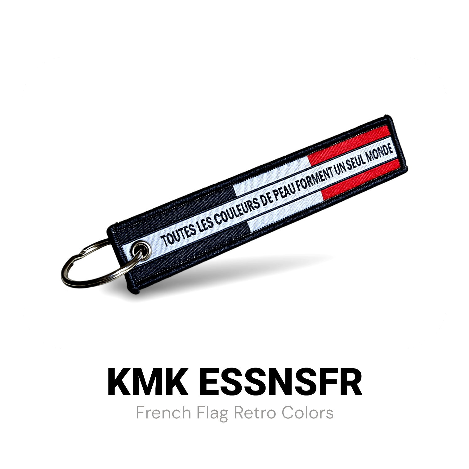 Chaveiro Mensagem Chaveiro Bandeira da França